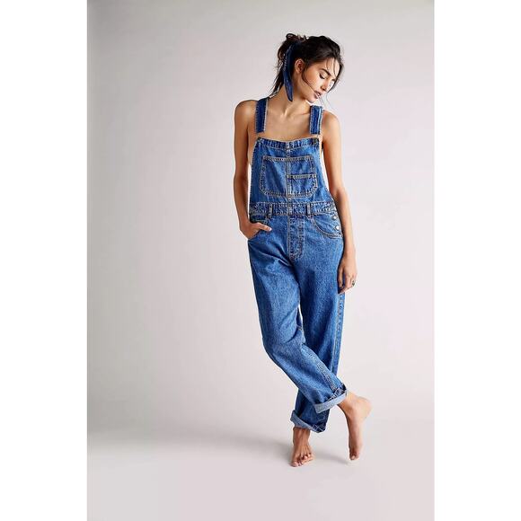 Free People Pants - #2p- Free People X We The Free Ziggy Denim Overalls - NWOT- Sz:Small